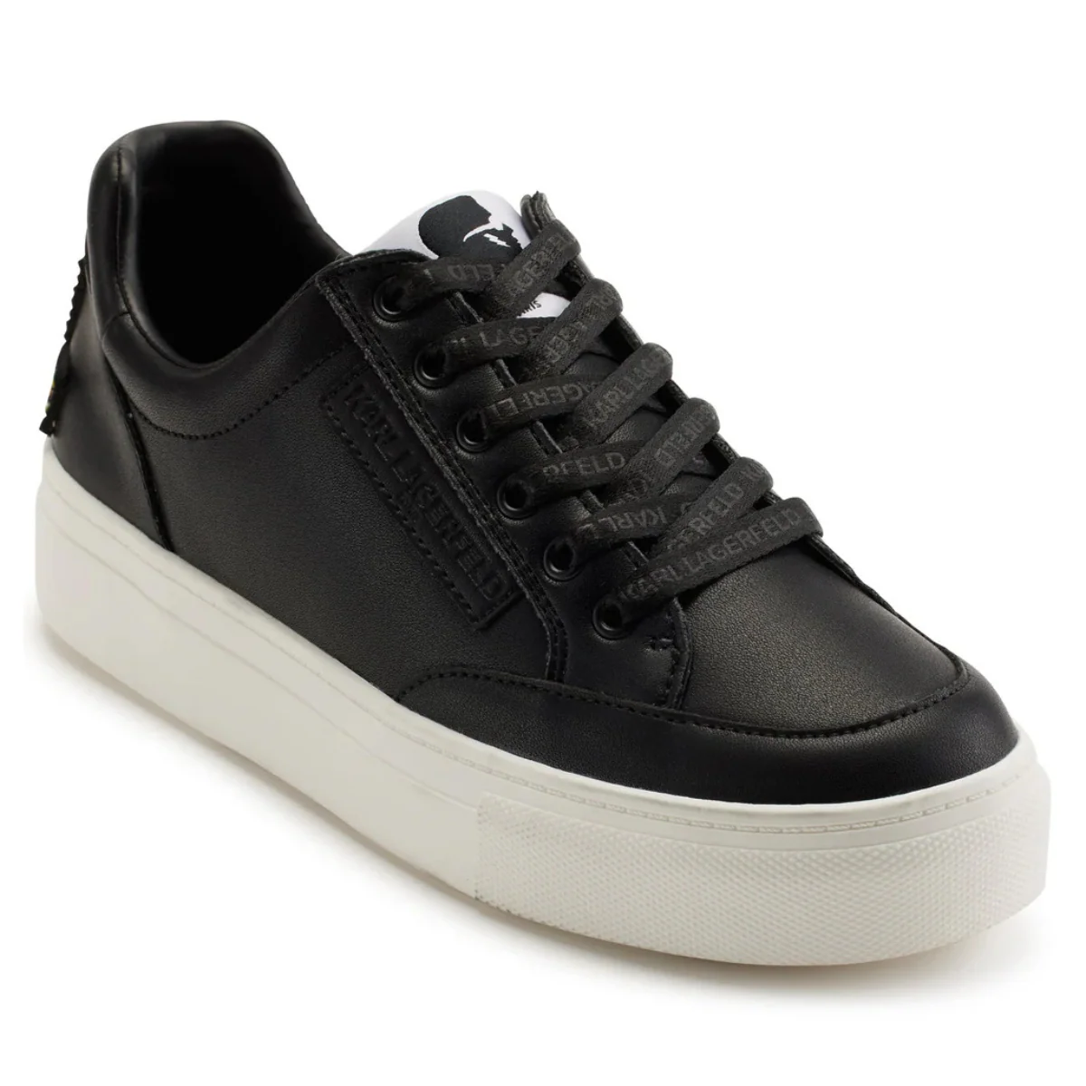 KARL LAGERFELD PARIS Calico Patch Lace Up Sneakers Women - BLK - Image 2