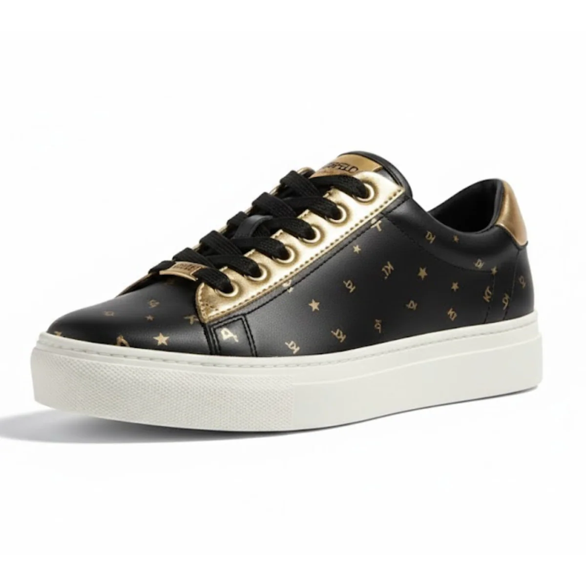 KARL LAGERFELD PARIS CATE FOIL LACE UP Sneakers Women - BLK - Image 2