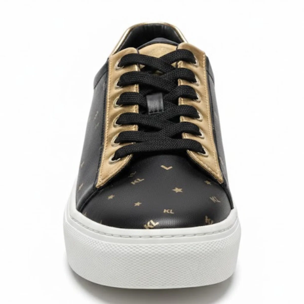 KARL LAGERFELD PARIS CATE FOIL LACE UP Sneakers Women - BLK - Image 3