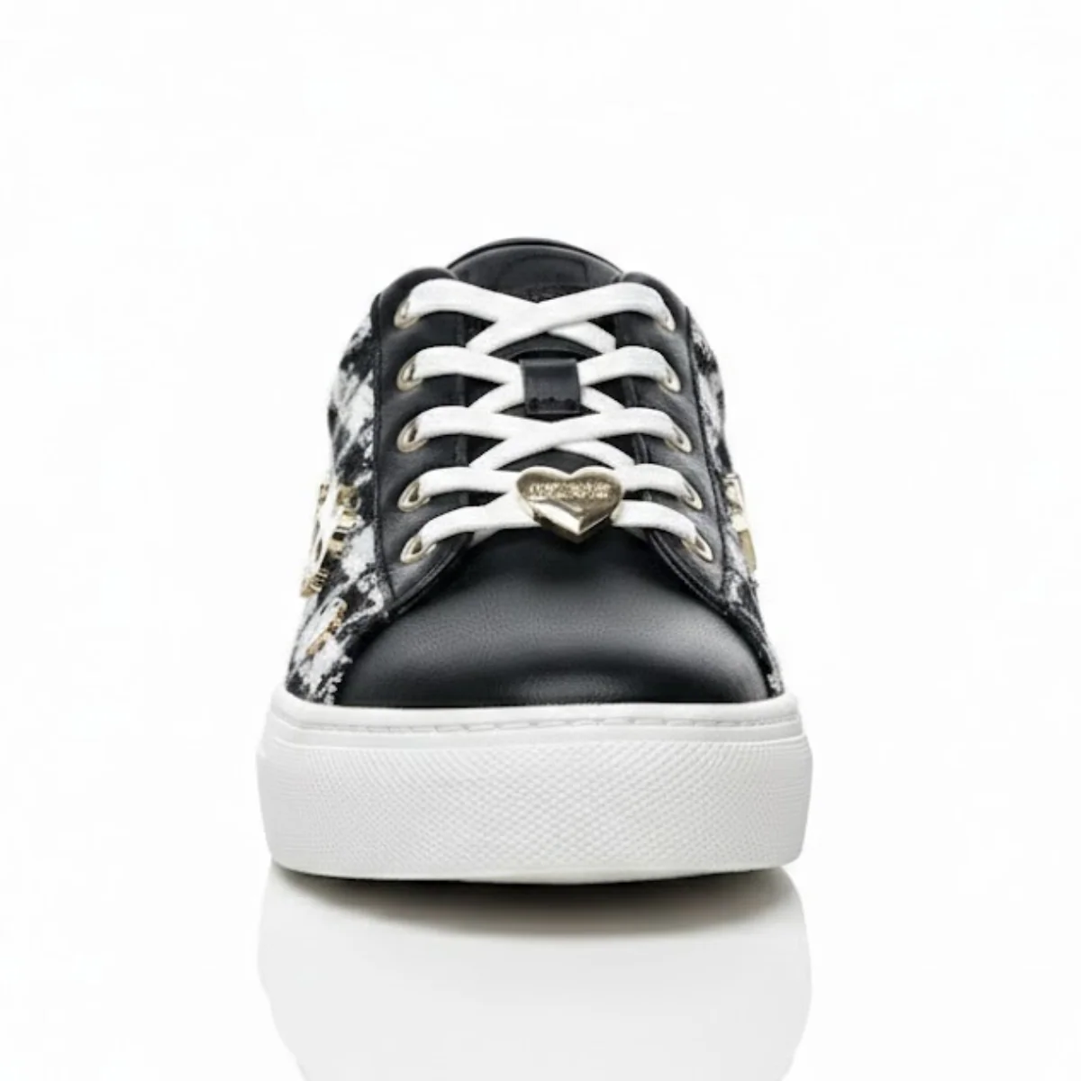 KARL LAGERFELD PARIS Cate Pins Cute Logo Sneakers Women - BLKWHT - Image 2