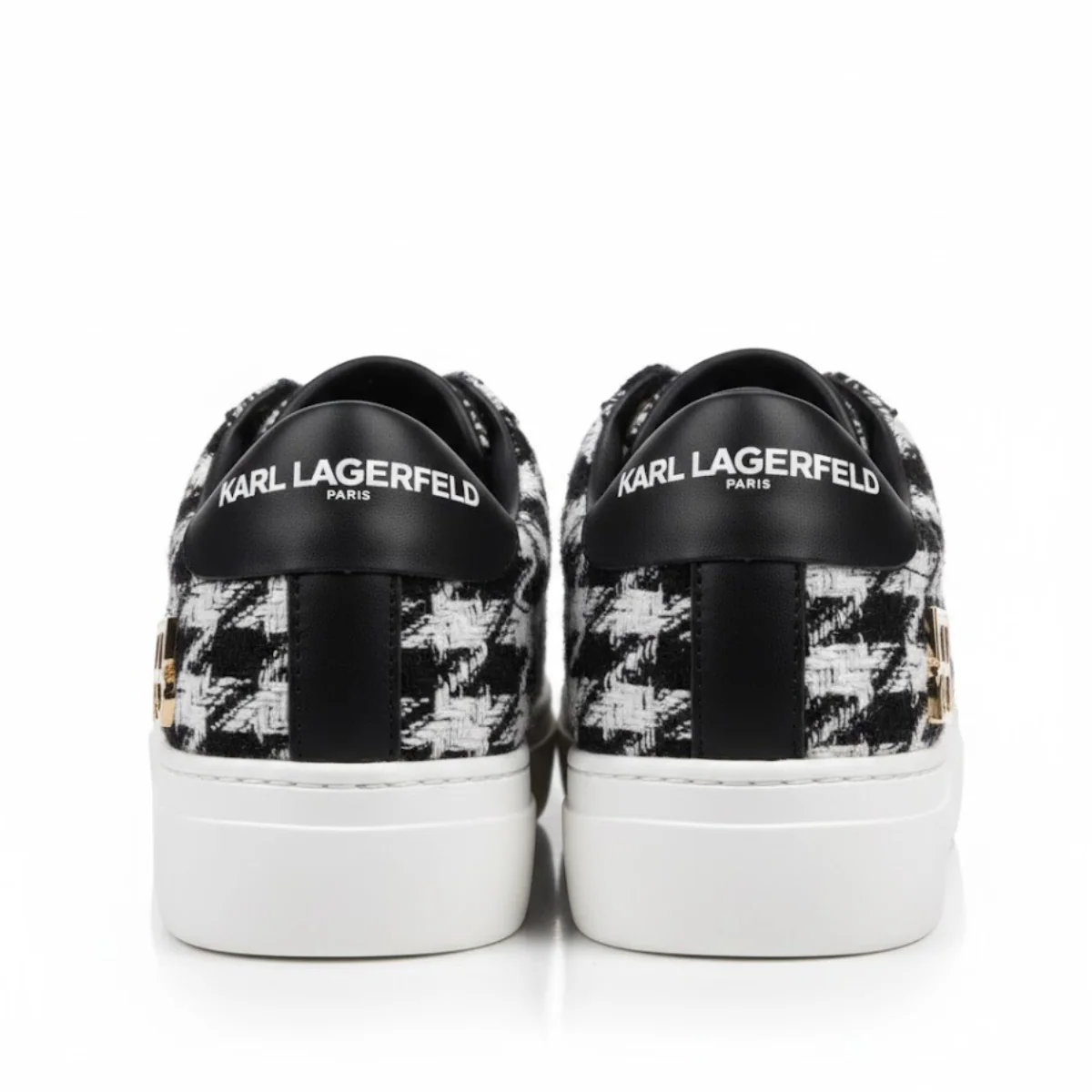 KARL LAGERFELD PARIS Cate Pins Cute Logo Sneakers Women - BLKWHT - Image 4