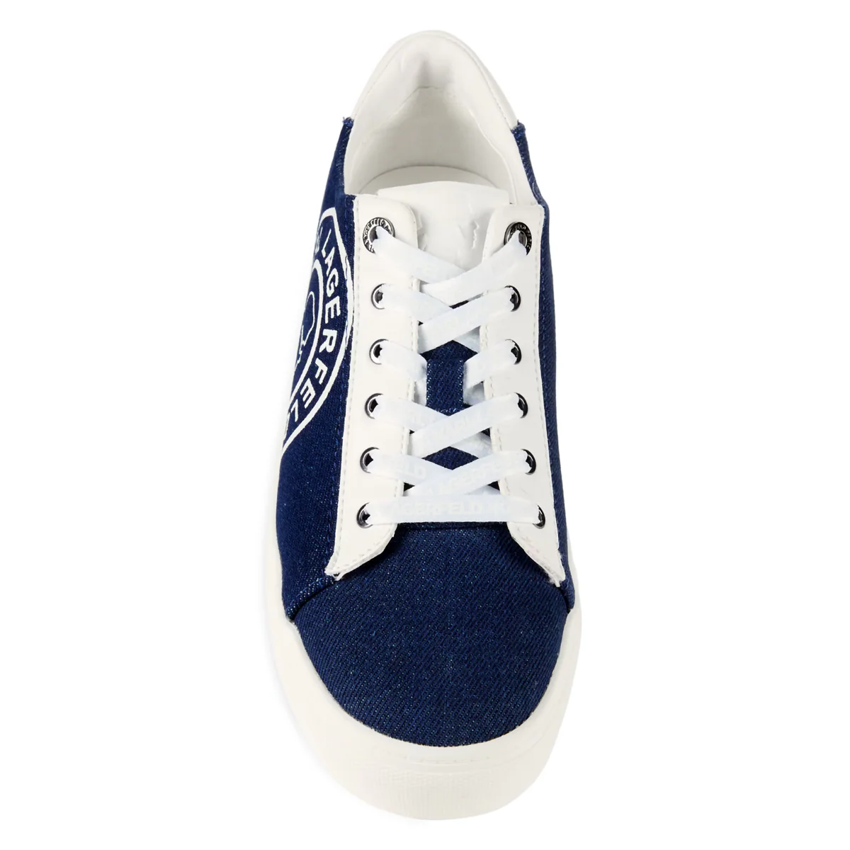 KARL LAGERFELD PARIS Cute Logo Denim Sneakers Women - NVY - Image 4