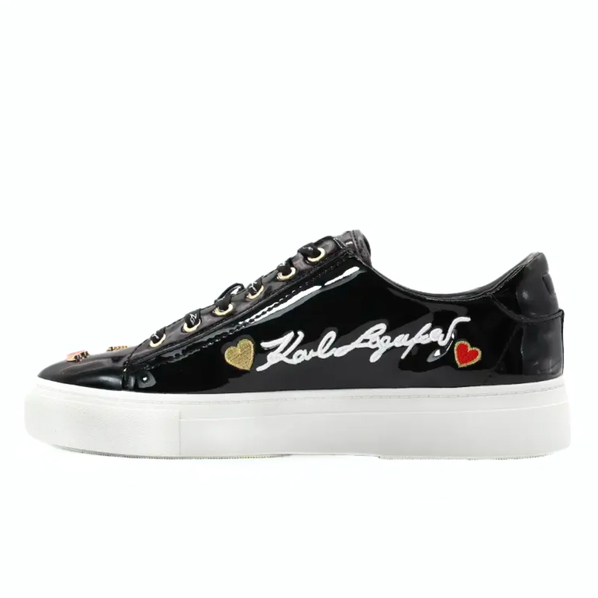KARL LAGERFELD PARIS CATE PINS LACE UP Sneakers Women - BLK - Image 3