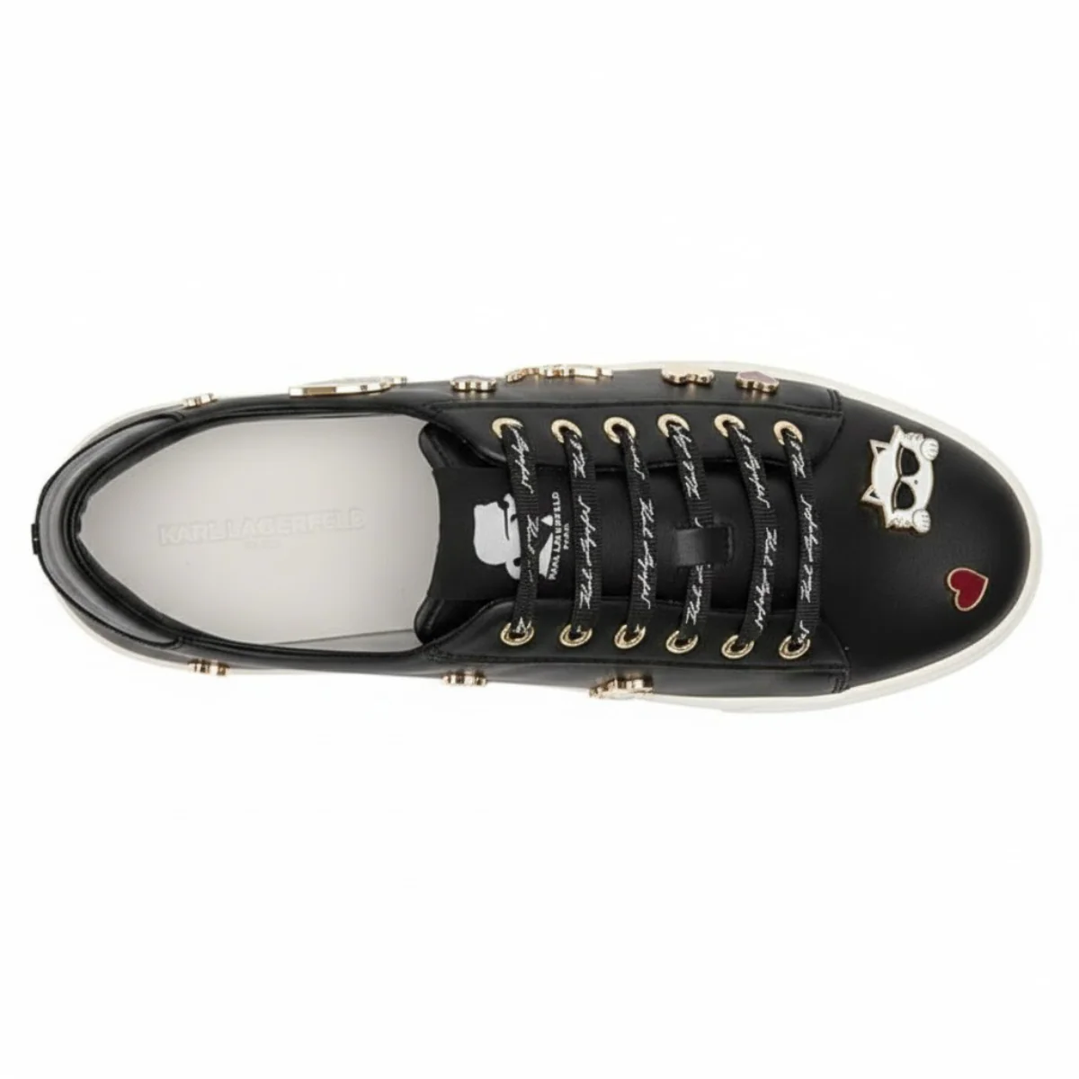 KARL LAGERFELD PARIS CATE PINS LACE UP Sneakers Women - BLK - Image 5