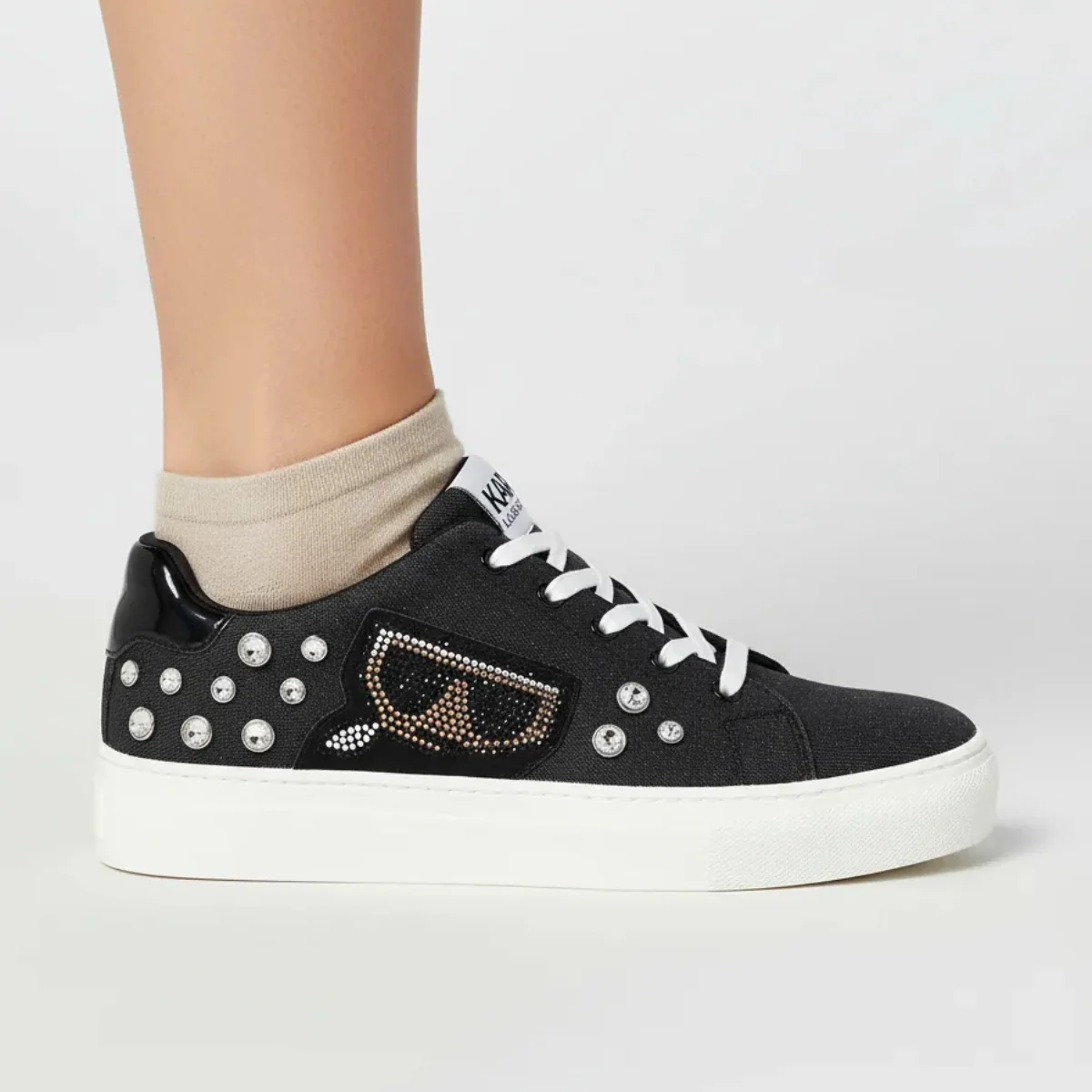 KARL LAGERFELD PARIS Cate Pins Sneakers Women - BLK - Image 2