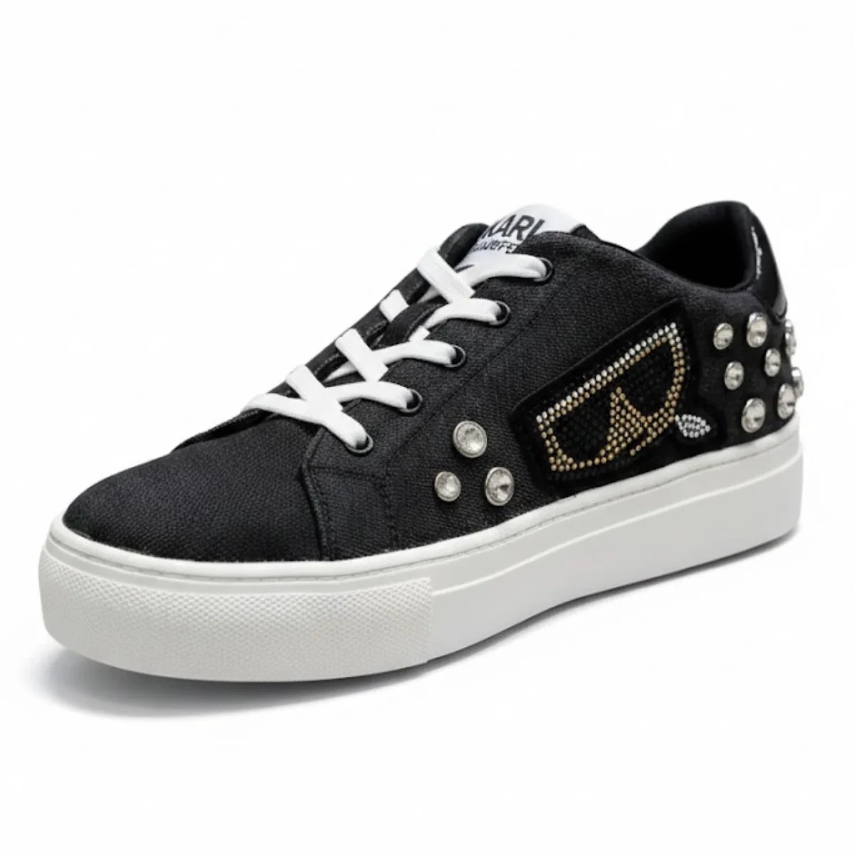 KARL LAGERFELD PARIS Cate Pins Sneakers Women - BLK - Image 3