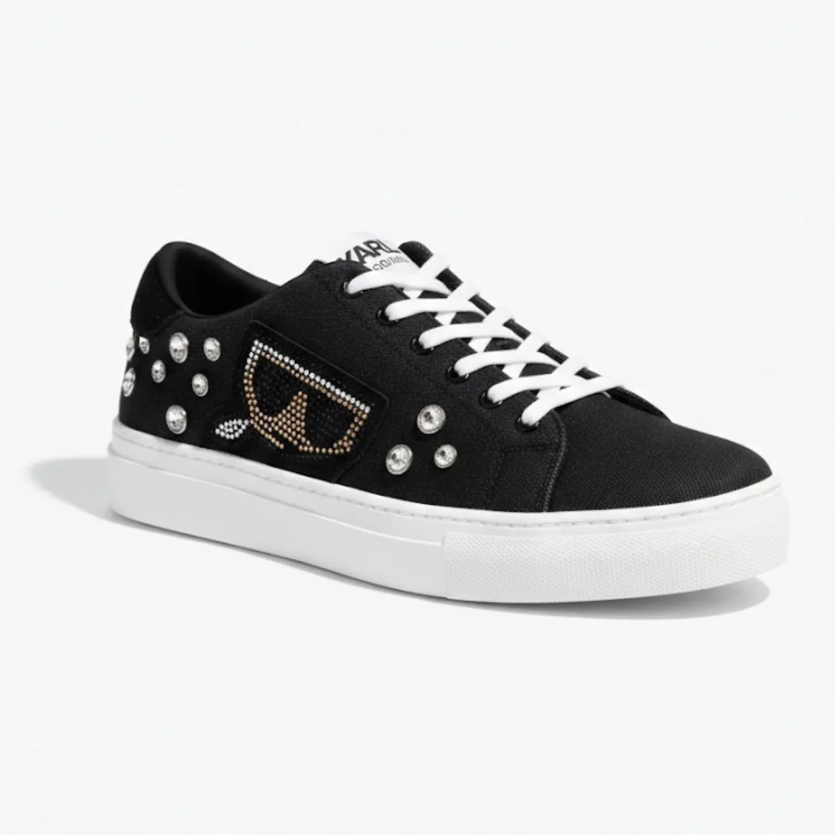 KARL LAGERFELD PARIS Cate Pins Sneakers Women - BLK - Image 4