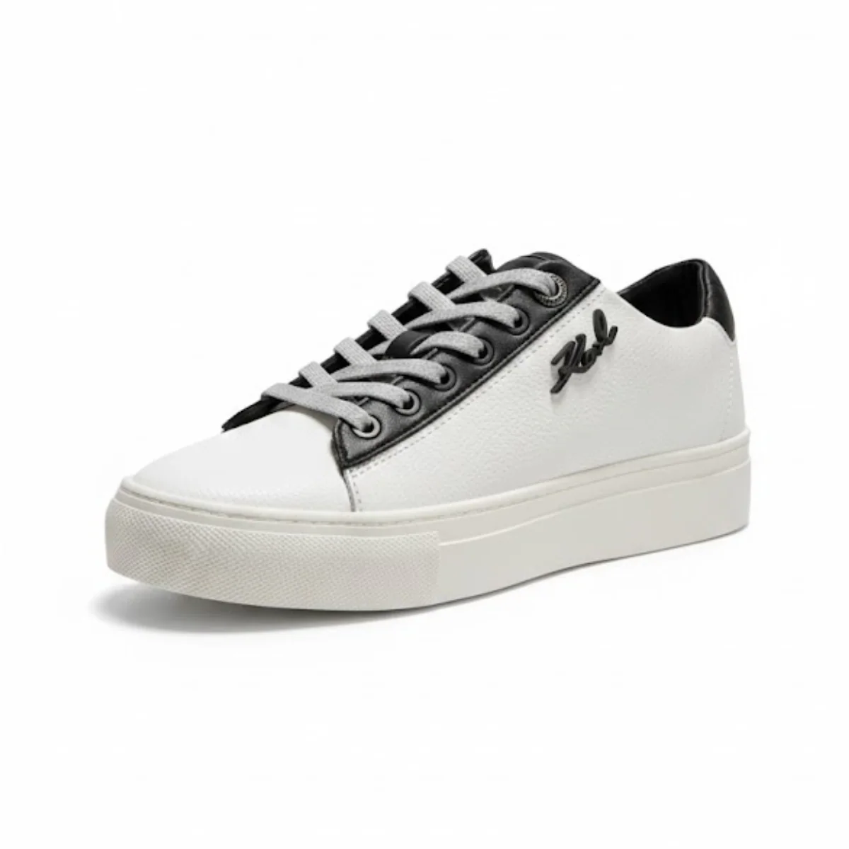 KARL LAGERFELD PARIS Cason Karl Script Sneakers Women - WHTBLK - Image 4