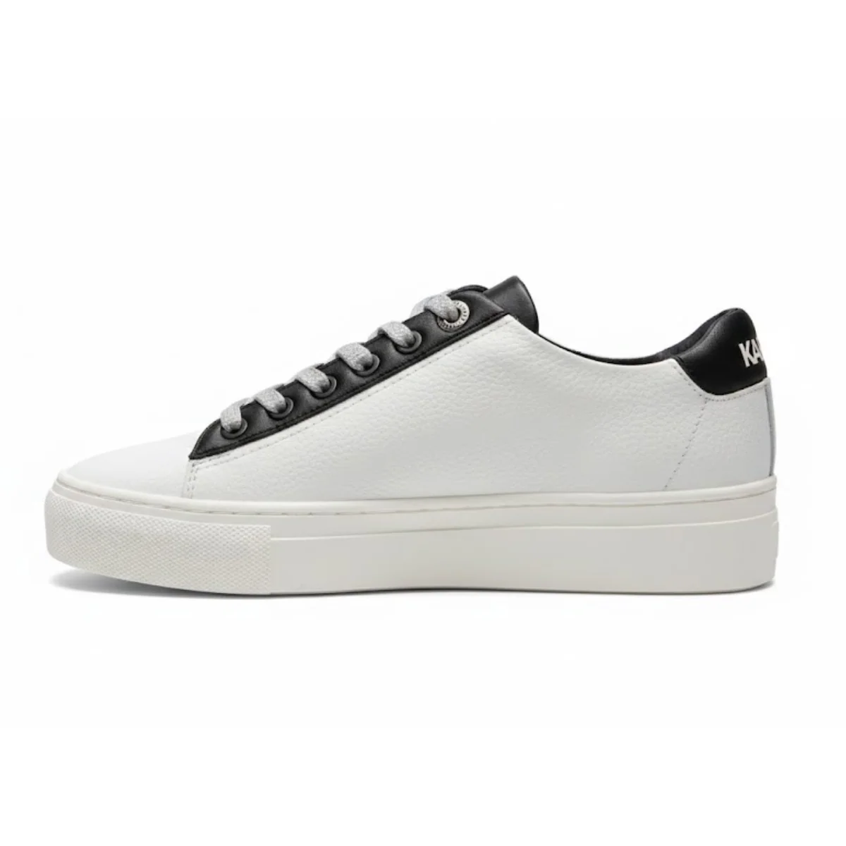 KARL LAGERFELD PARIS Cason Karl Script Sneakers Women - WHTBLK - Image 5