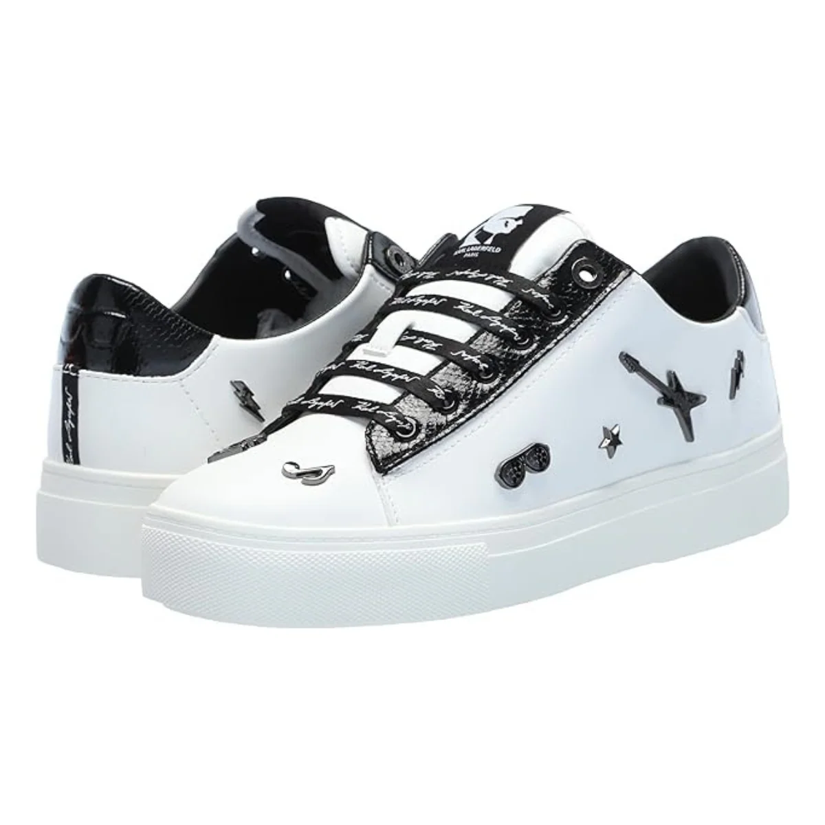 KARL LAGERFELD PARIS Cate Pins Sneakers Women - WHTBLK