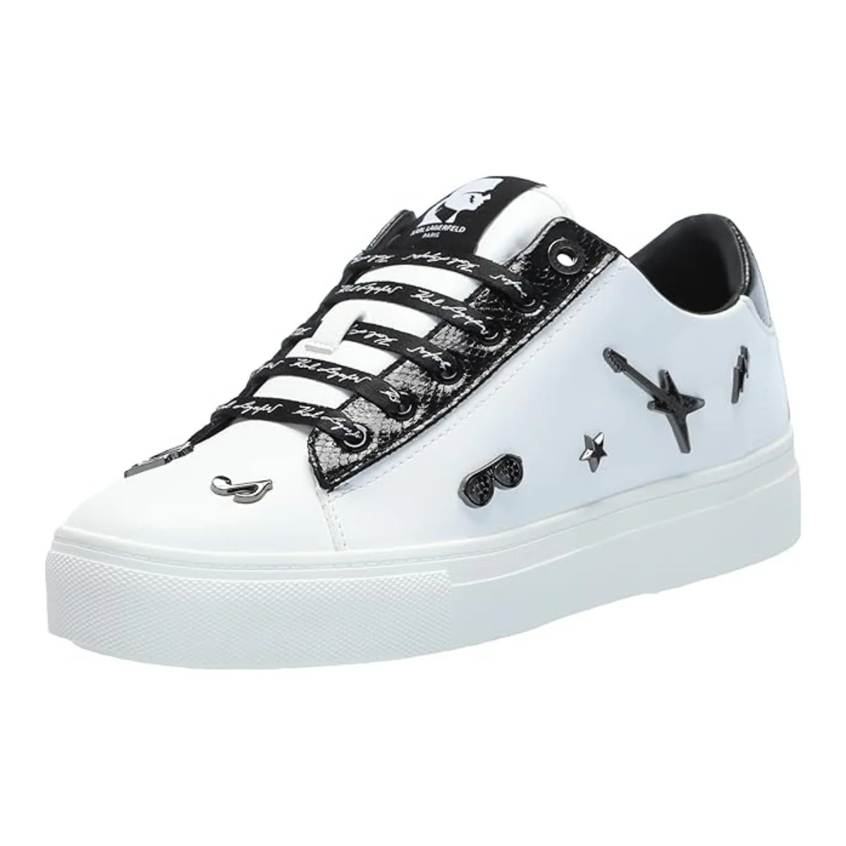KARL LAGERFELD PARIS Cate Pins Sneakers Women - WHTBLK - Image 2