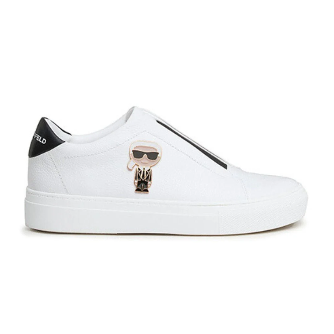 KARL LAGERFELD PARIS Ceci Slip On Sneakers Women - WHT - Image 3