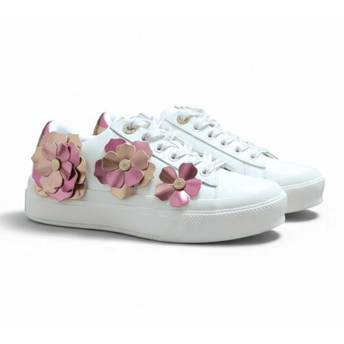 KARL LAGERFELD PARIS Georgia Lace Up Sneakers Women - WHTPUR