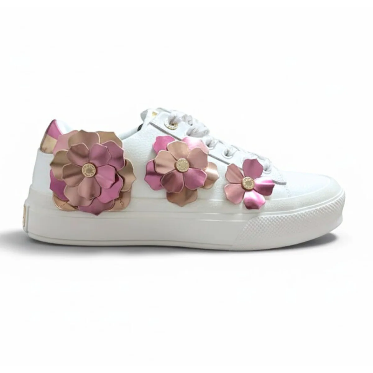 KARL LAGERFELD PARIS Georgia Lace Up Sneakers Women - WHTPUR - Image 2