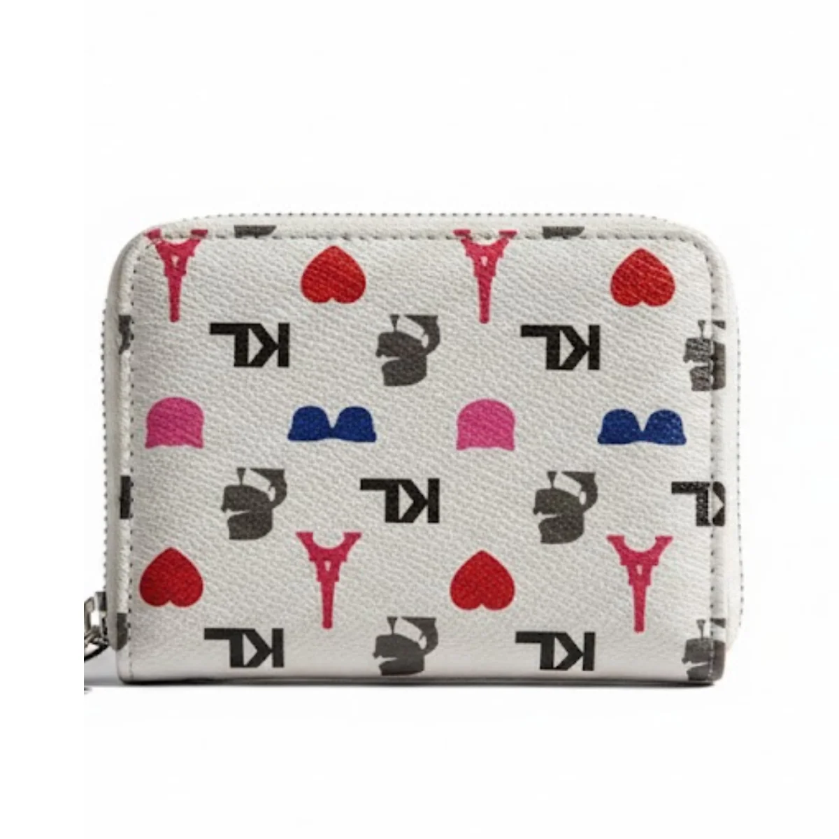 Karl Lagerfeld Paris MAYBELLE SLG Card Holder Small Zip Around Wallet Women - Image 4