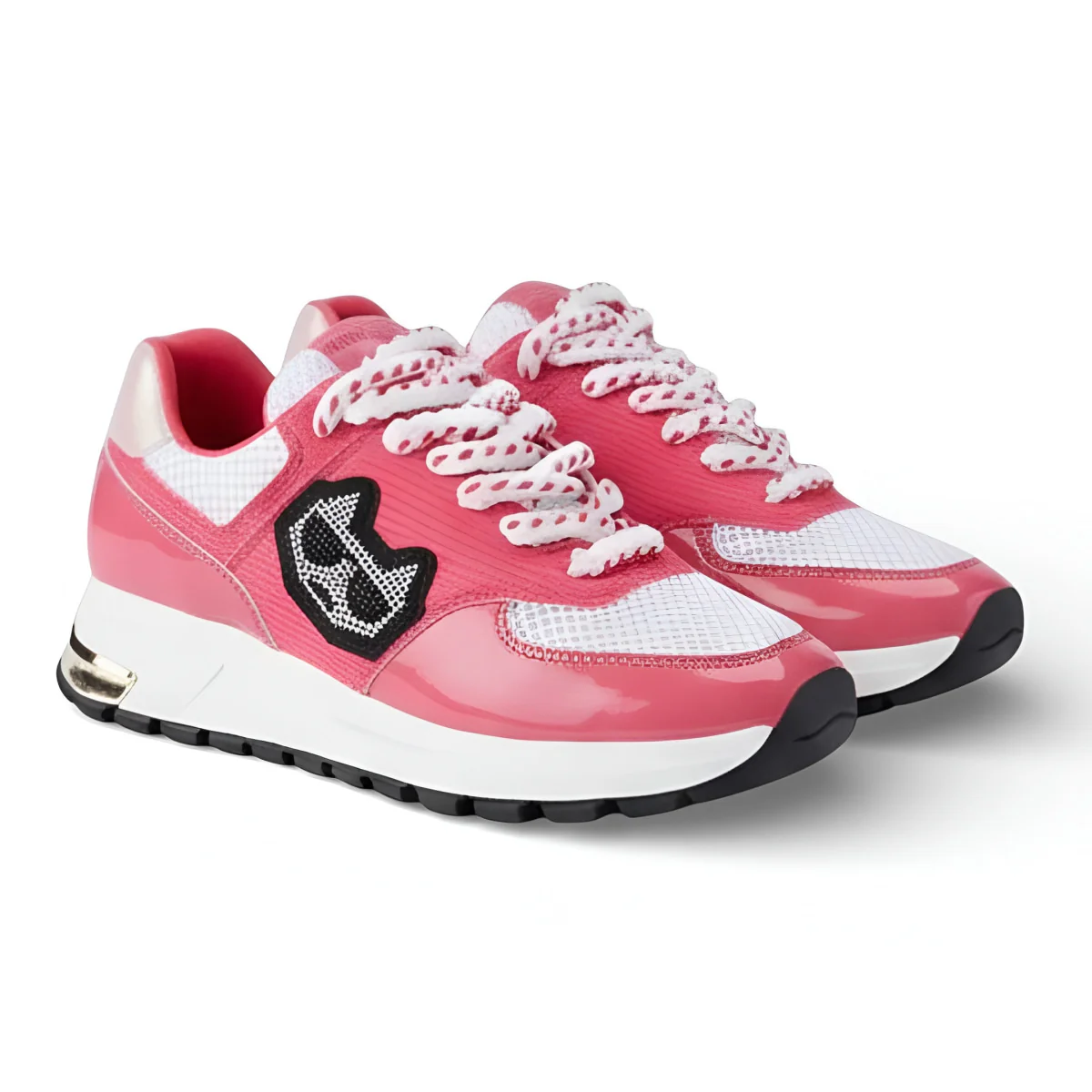 KARL LAGERFELD PARIS MAYU Lace Up Sneakers Women - PNK
