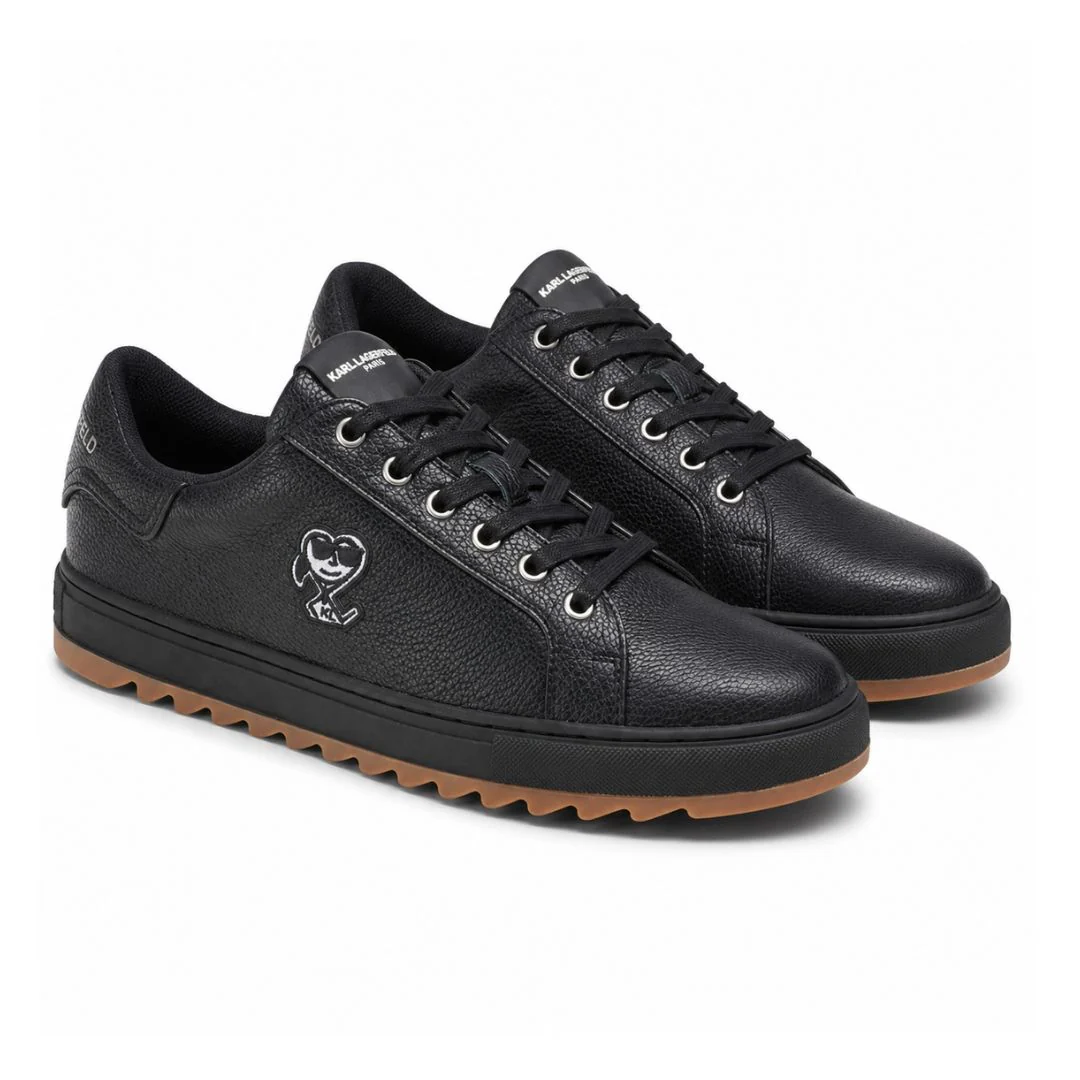 KARL LAGERFELD PARIS Patch Low Top Sneakers Men - BLK