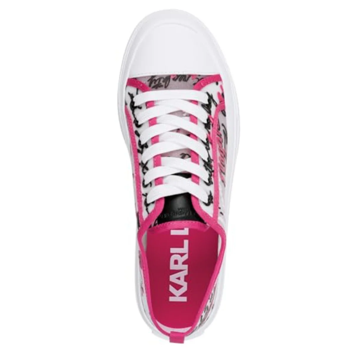 KARL LAGERFELD PARIS  Gilianne C'est La Vie Lace Up Sneakers Women - PNK - Image 3