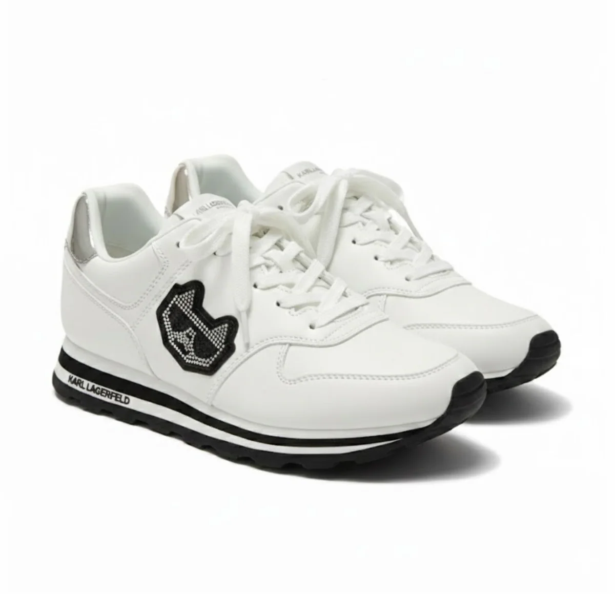 KARL LAGERFELD PARIS Tennis Sneakers Women - WHTSLV