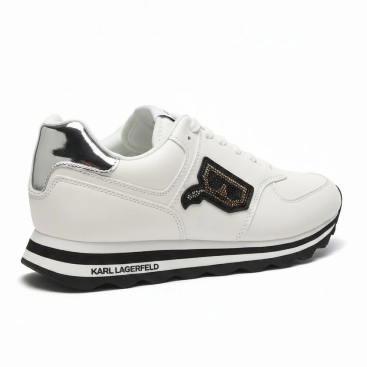 KARL LAGERFELD PARIS Tennis Sneakers Women - WHTSLV - Image 3
