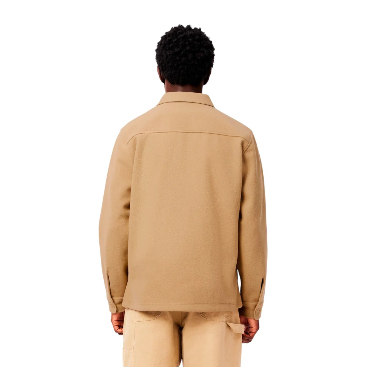 Lacoste Oversized Flannel Overshirt Men CH7210-BEG - Image 2