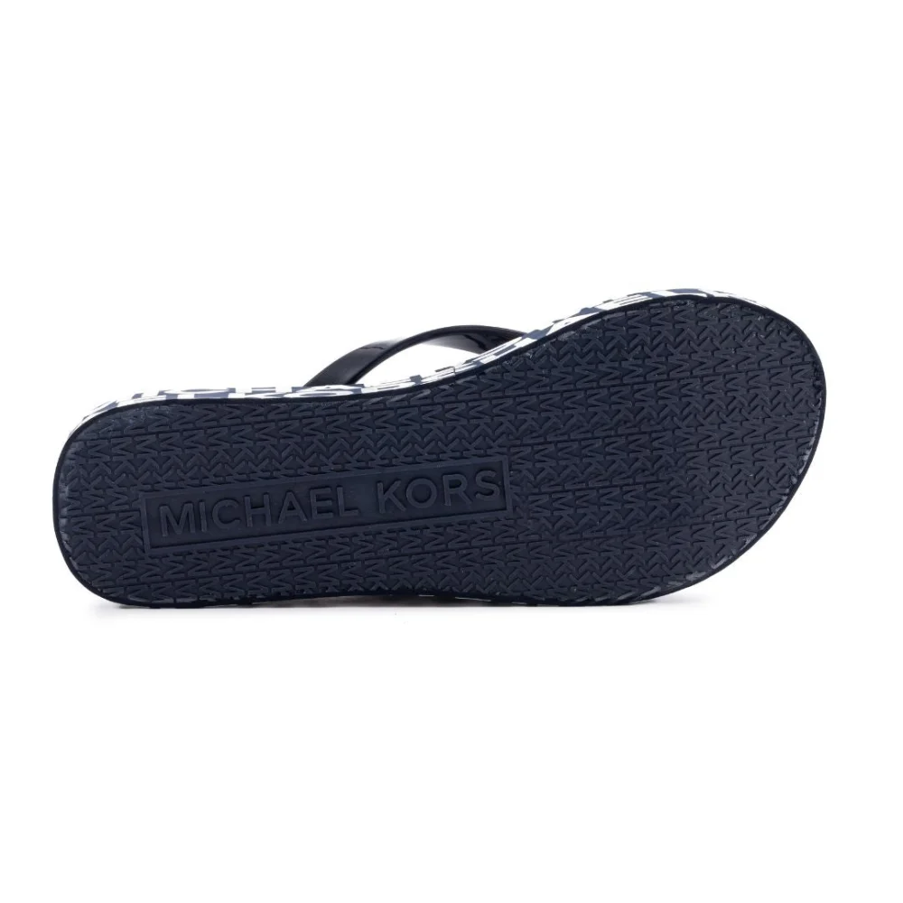 Michael Kors Bedford Wedge Flip Flop Women - BLKWHT - Image 4