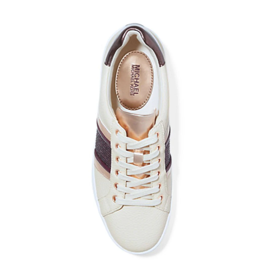 Michael Kors Poppy Logo Stripes Trainer Women - OFFWHT - Image 3