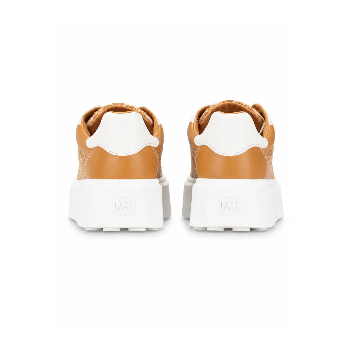 Michael Kors Romey Logo Jacquard Platform Sneaker - BEG - Image 4