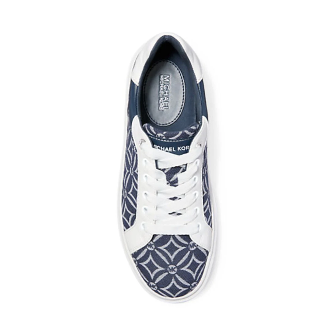 Michael Kors Romey Logo Jacquard Platform Sneaker - NVY - Image 3