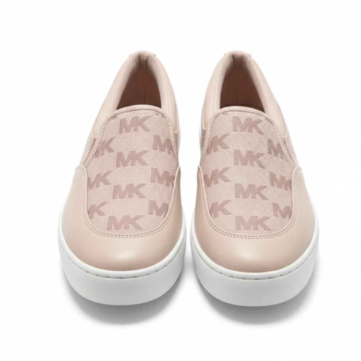 Michael Kors Theo Jacquard Y Cuero Sneaker Woman - PNK - Image 2