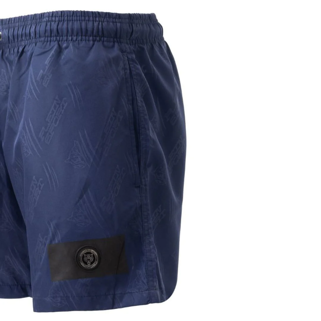 PLEIN SPORT Logo Print Drawstring Swim Shorts Men PS25036-NVY - Image 3