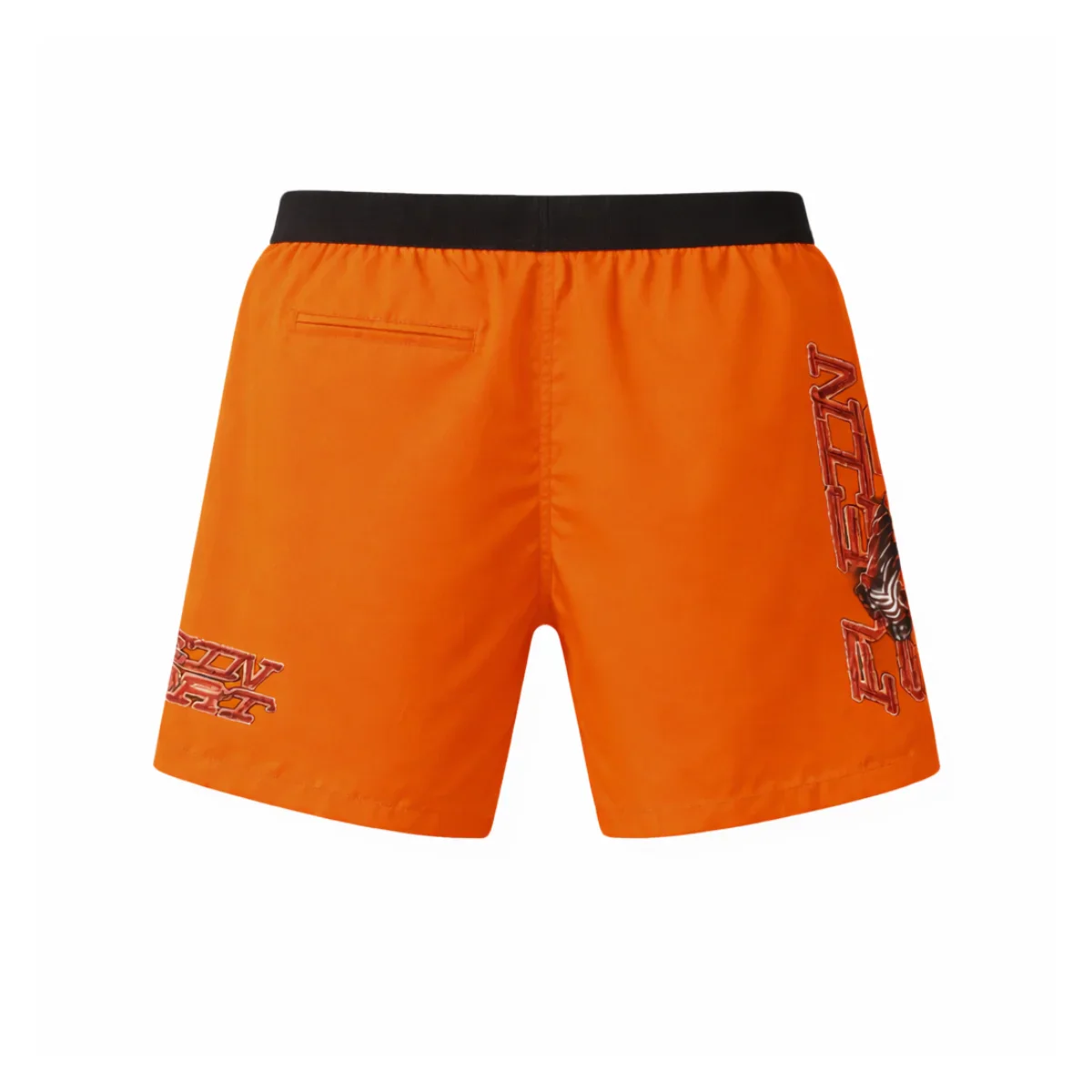 PLEIN SPORT Logo Print Drawstring Swim Shorts Men PS25039-ORG - Image 3