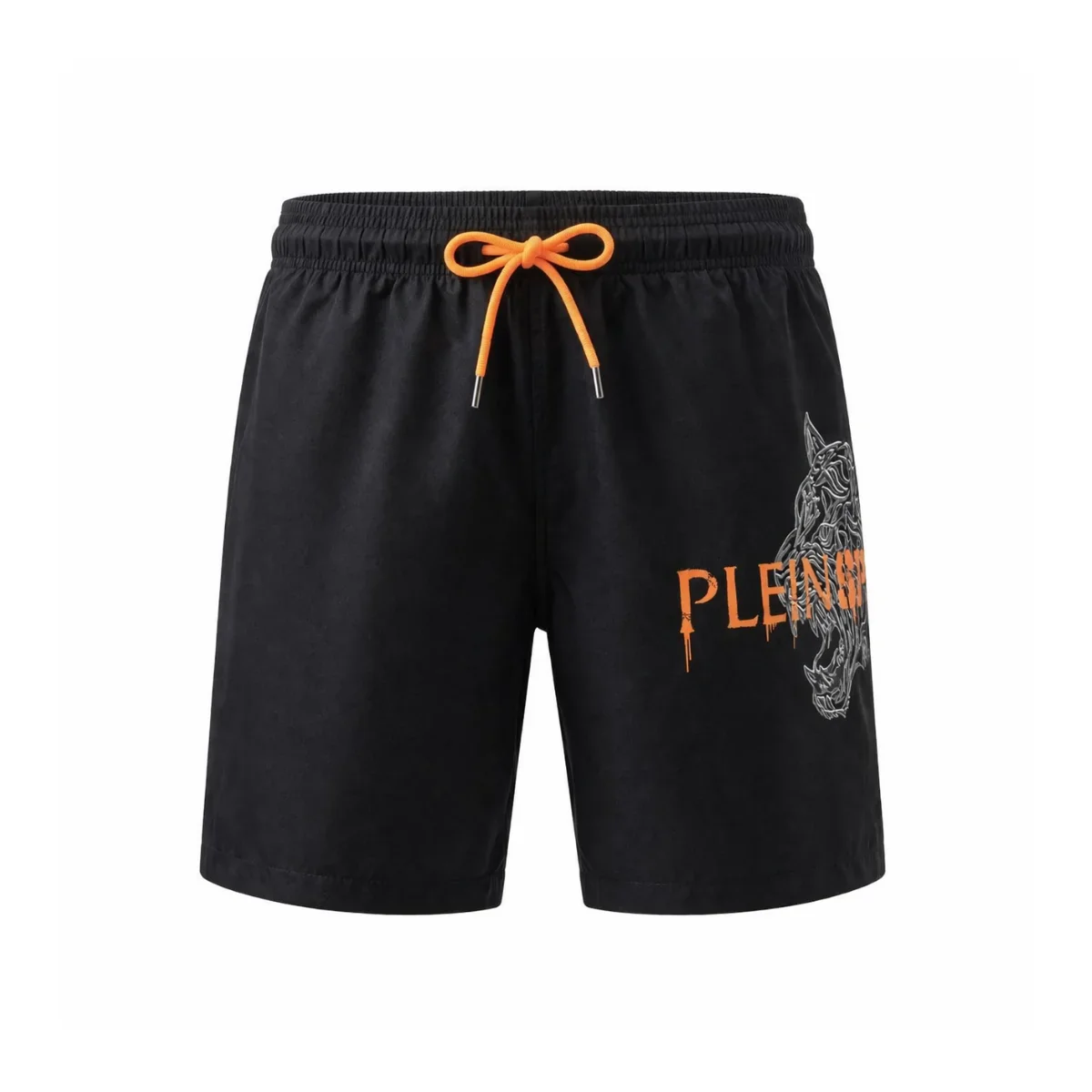 PLEIN SPORT Logo Print Drawstring Swim Shorts Men PS25049-BLK