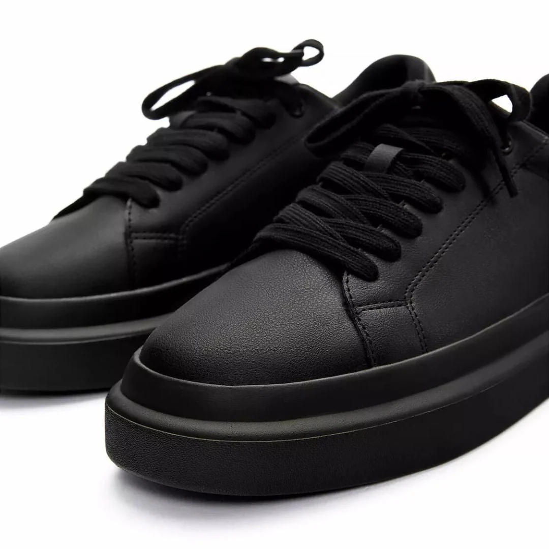 Pull & Bear Chunky Sole Sneakers Men  2204-340-BLK - Image 6