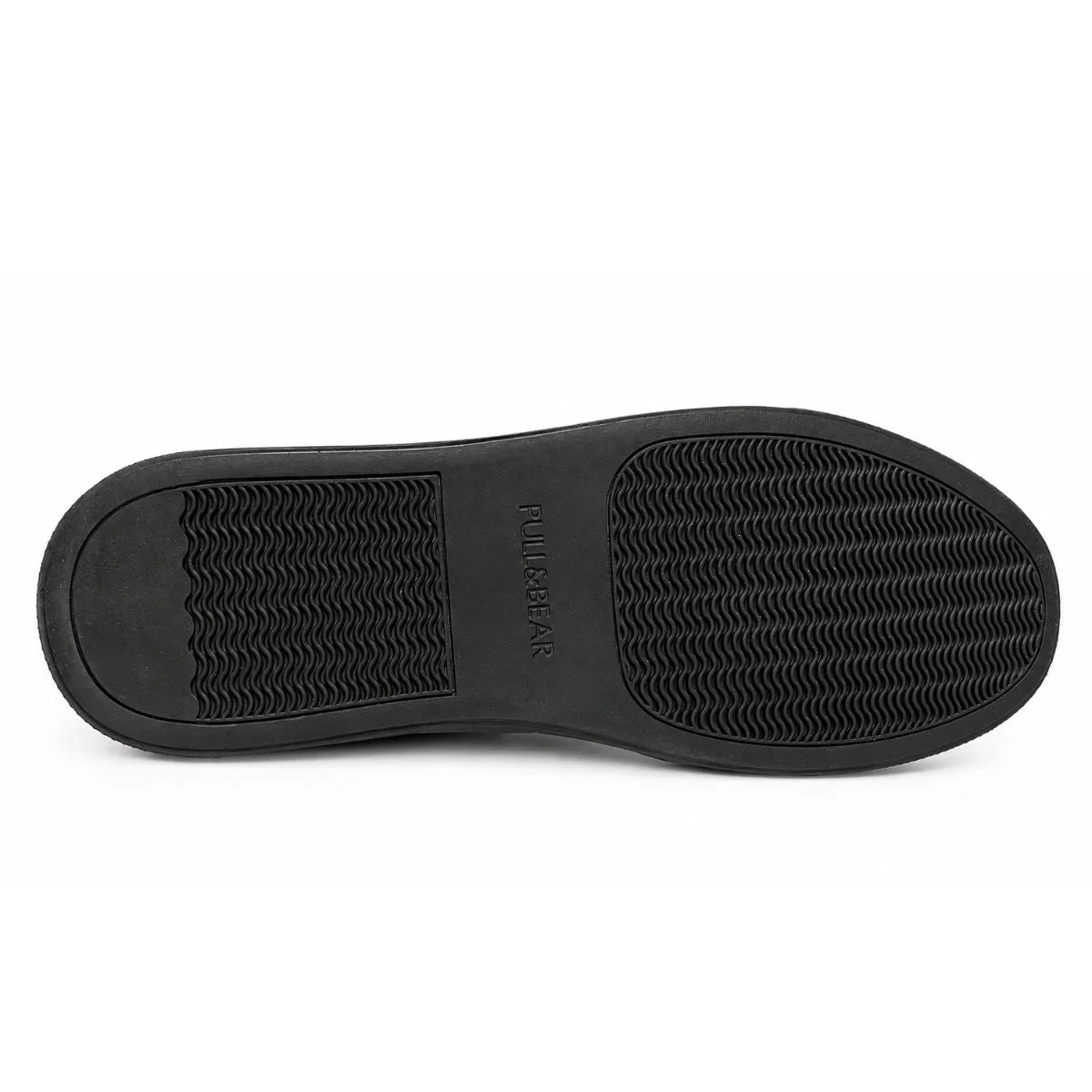 Pull & Bear Stripes Lace-up Trainers - BLK - Image 4