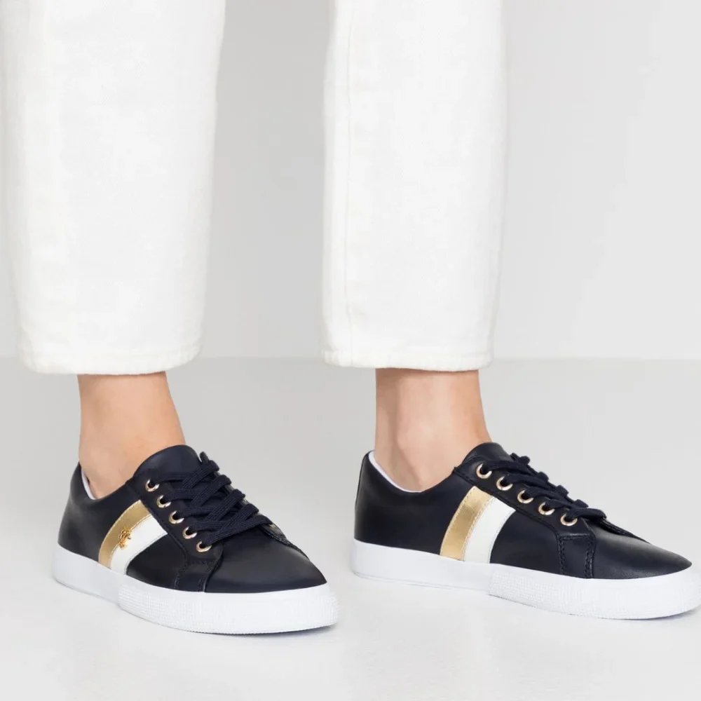 Ralph Lauren Janson II Leather Navy Women - Image 3