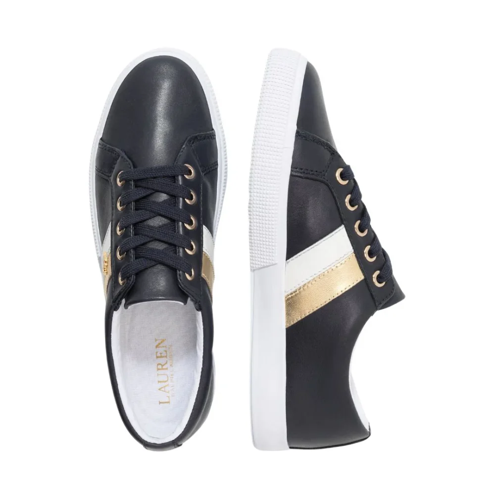 Ralph Lauren Janson II Leather Navy Women - Image 4