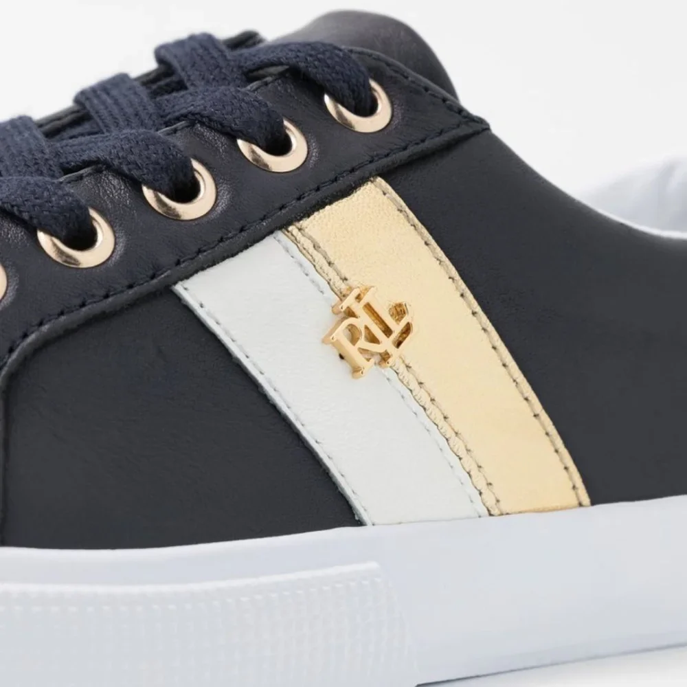 Ralph Lauren Janson II Leather Navy Women - Image 6