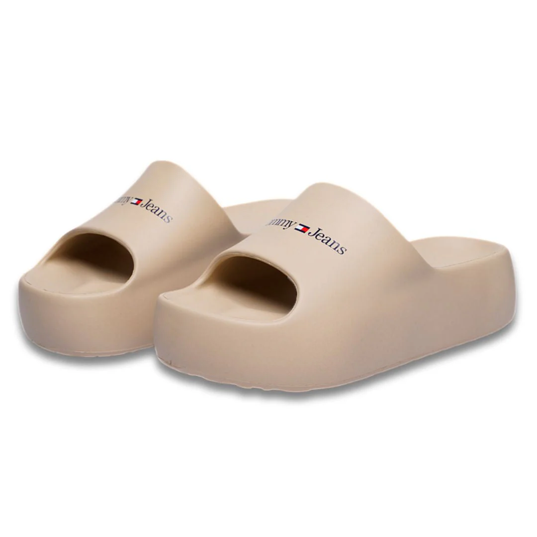 Tommy Hilfiger Chunky Flatform Pool Slides - BEG