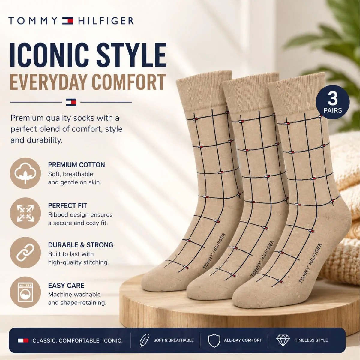 Tommy Hilfiger Dress Men Socks  - - Image 4