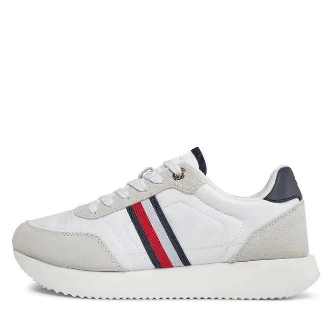 Tommy Hilfiger Essential Runner Global Stripes Women FW0FW07831-WHT - Image 3