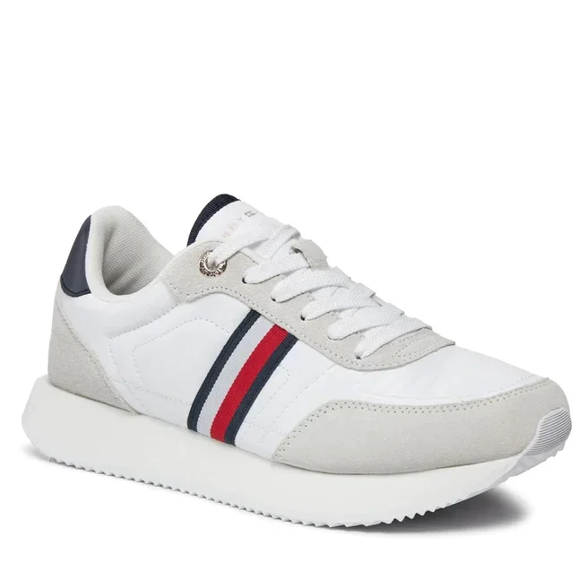 Tommy Hilfiger Essential Runner Global Stripes Women FW0FW07831-WHT - Image 5