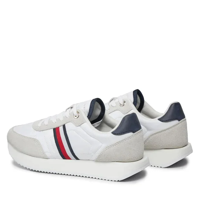 Tommy Hilfiger Essential Runner Global Stripes Women FW0FW07831-WHT - Image 6
