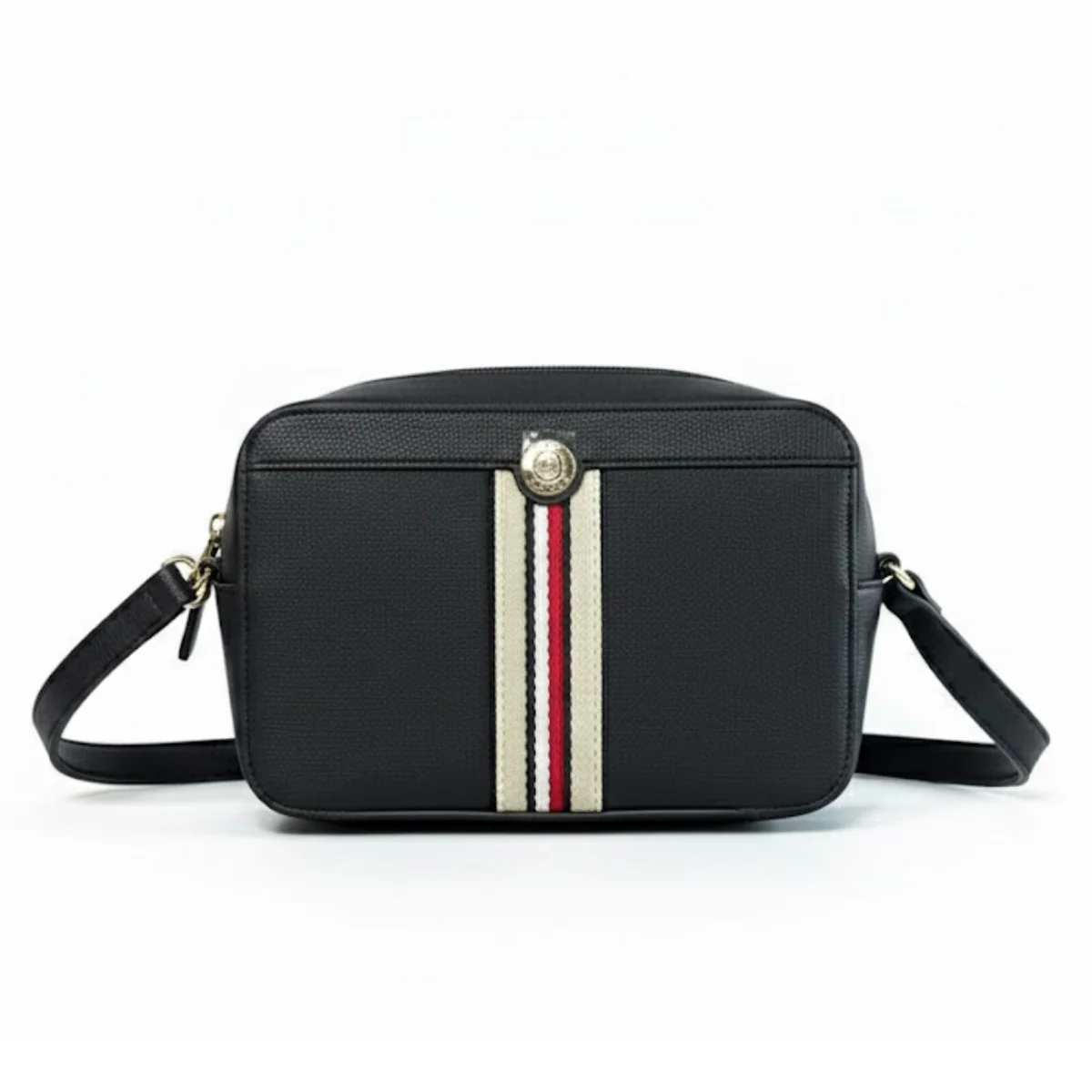 Tommy Hilfiger Gold Stripes in the Center Crossbody Bag - NVY