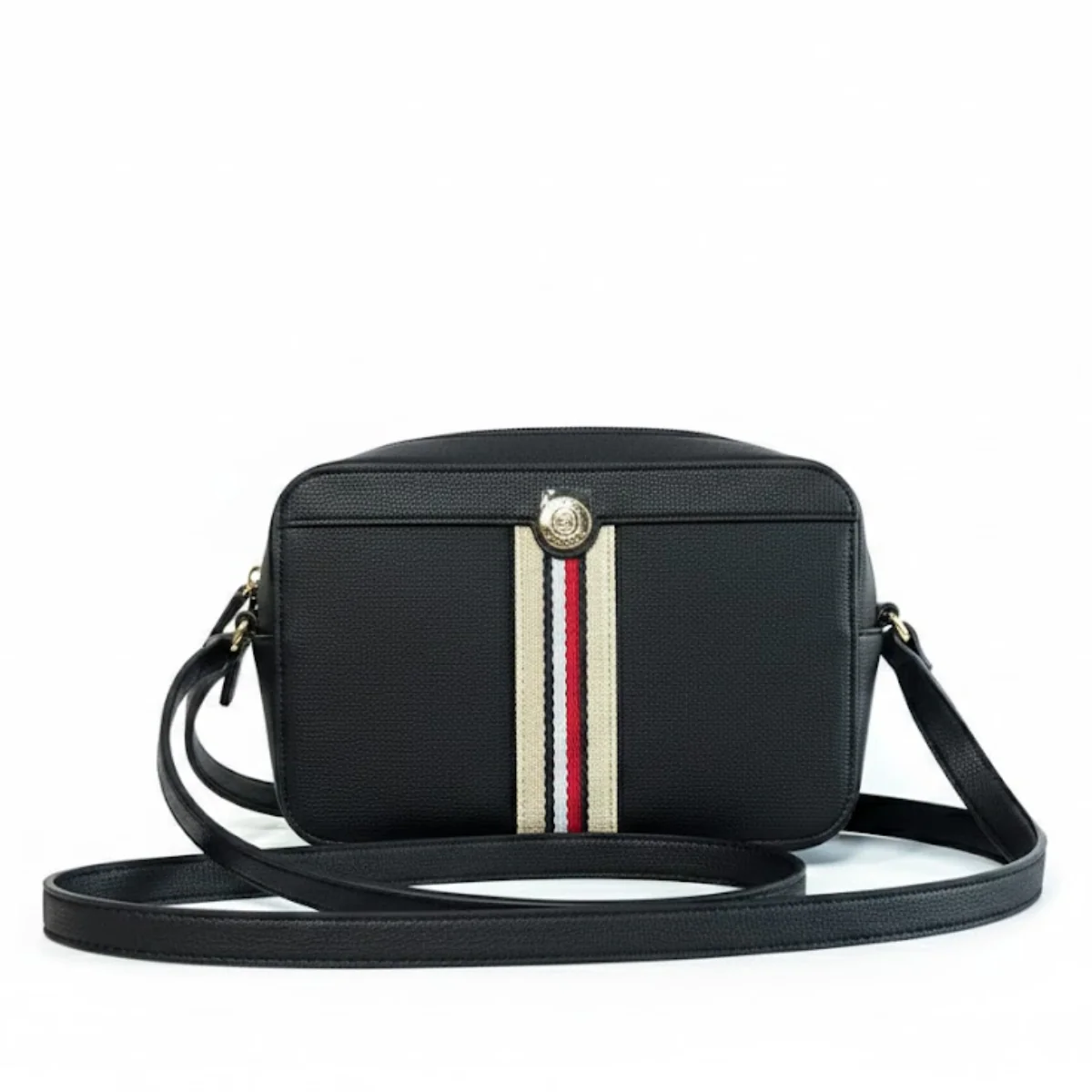Tommy Hilfiger Gold Stripes in the Center Crossbody Bag - NVY - Image 3