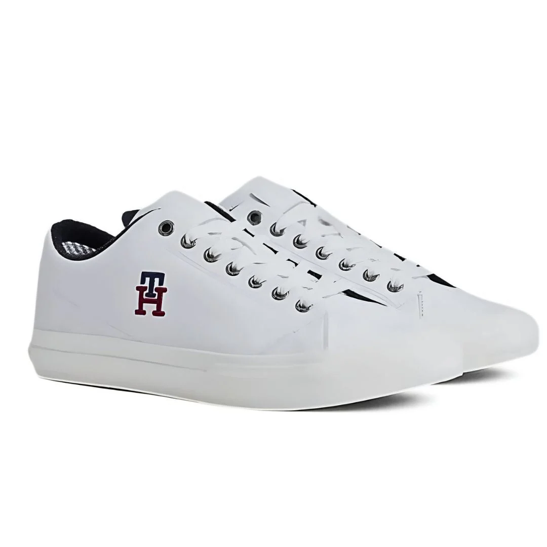 Tommy Hilfiger Hi Vulc Street Low Leather Men FM0FM0470-WHT - Image 2
