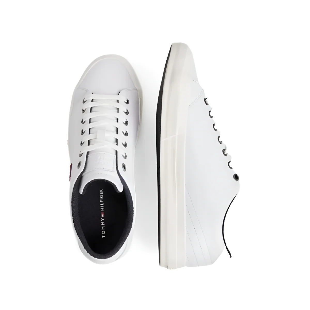 Tommy Hilfiger Hi Vulc Street Low Leather Men FM0FM0470-WHT - Image 5