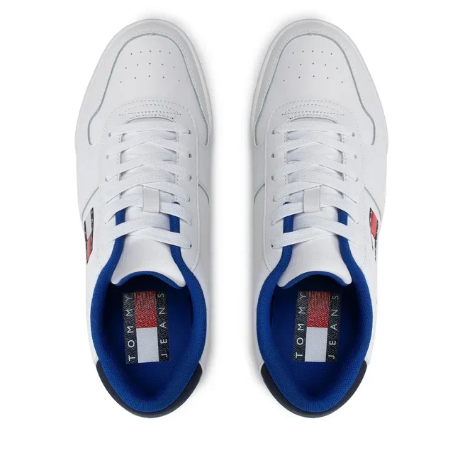 Tommy Hilfiger Jeans Retro Leather Cupsole ESS Men EM0EM01068-WHT - Image 5