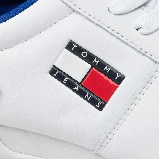 Tommy Hilfiger Jeans Retro Leather Cupsole ESS Men EM0EM01068-WHT - Image 7