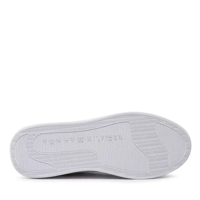 Tommy Hilfiger Leather Basket Sneaker Women FW0FW06951-WHT - Image 5